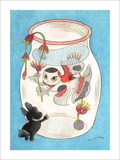 ささくくすりゆび 版画 2枚セット