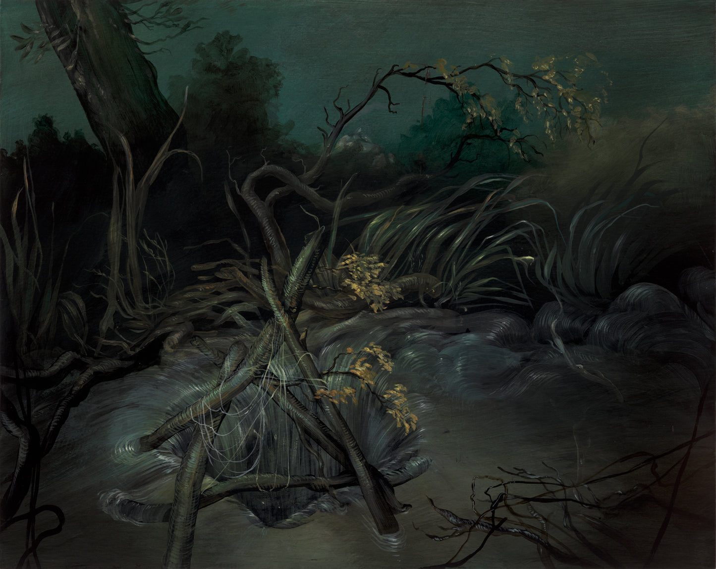 Nicole Duennebier - Marsh Study with Sinkhole