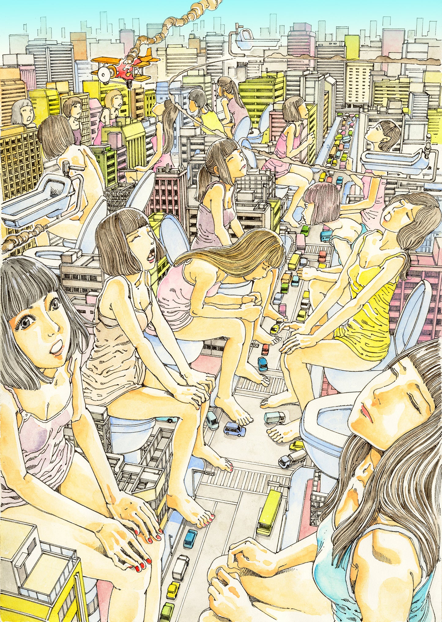 Shintaro Kago - Toilet Seat