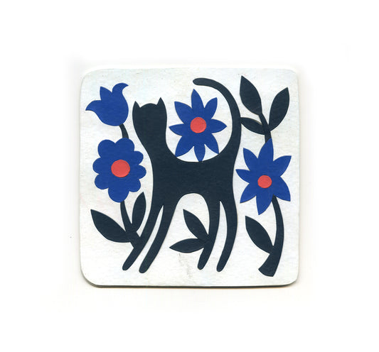 S2 Timothy Karpinski Jr. - Folk Cat Coaster