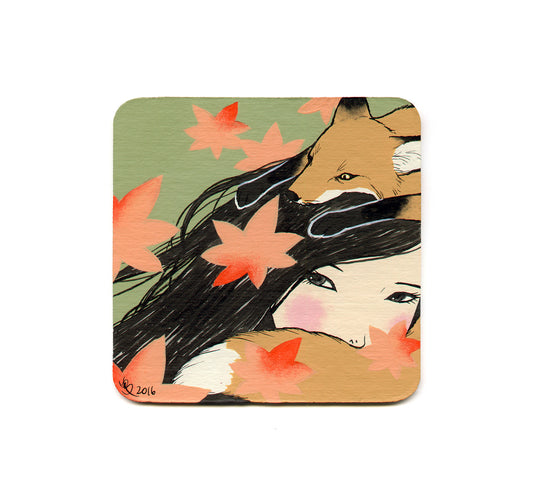 S1 Yumiko Kayukawa - Momiji (Japanese Maple) Coaster