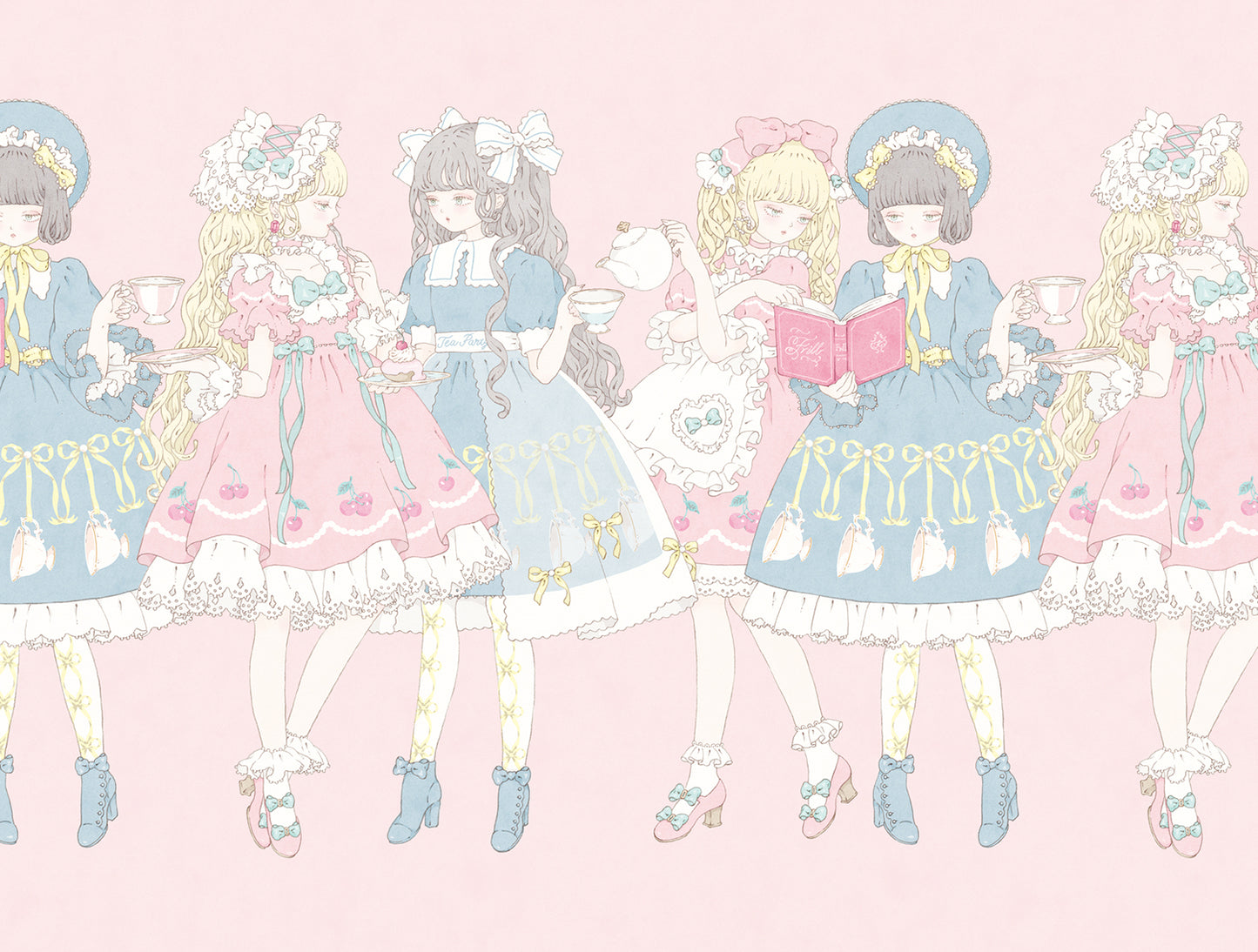 Kira Imai - Neverending Tea Party Framed Print