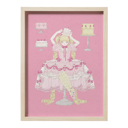 Kira Imai - Cherry Cake Dress Framed Print