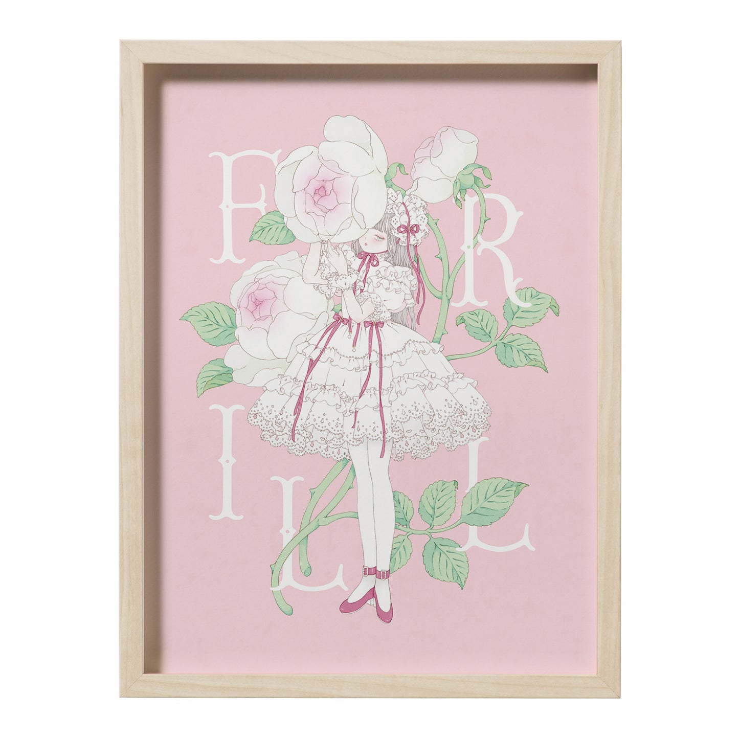 Kira Imai - Frill Framed Print