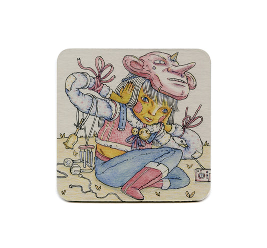 S2 Shinyeon Moon - Hear No Evil Coaster